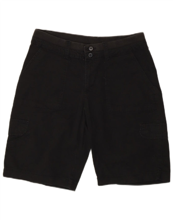Lee Womens Relaxed Fit Cargo Shorts US 6 Medium W28 Schwarze Baumwolle