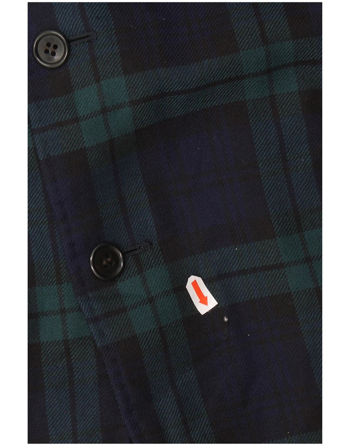 AQUASCUTUM Herren-Blazer mit 3 Knöpfen, Gr. 40, Marineblau, kariert