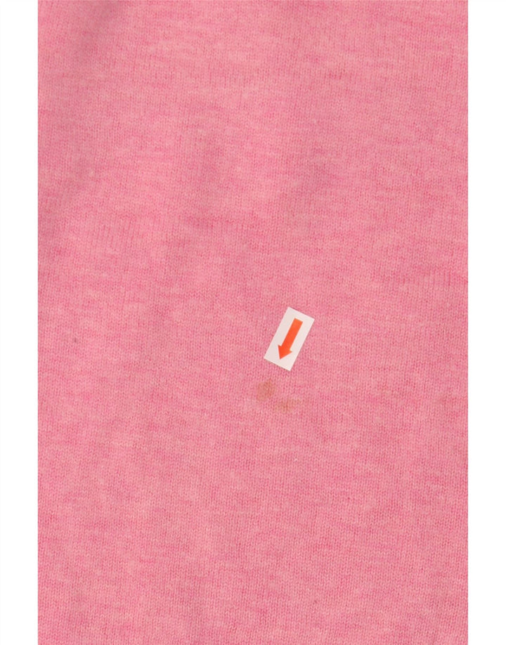 Joules Damen-Pullover, übergroß, Rundhalsausschnitt, Gr. 14, Größe L, Rosa, Polyamid