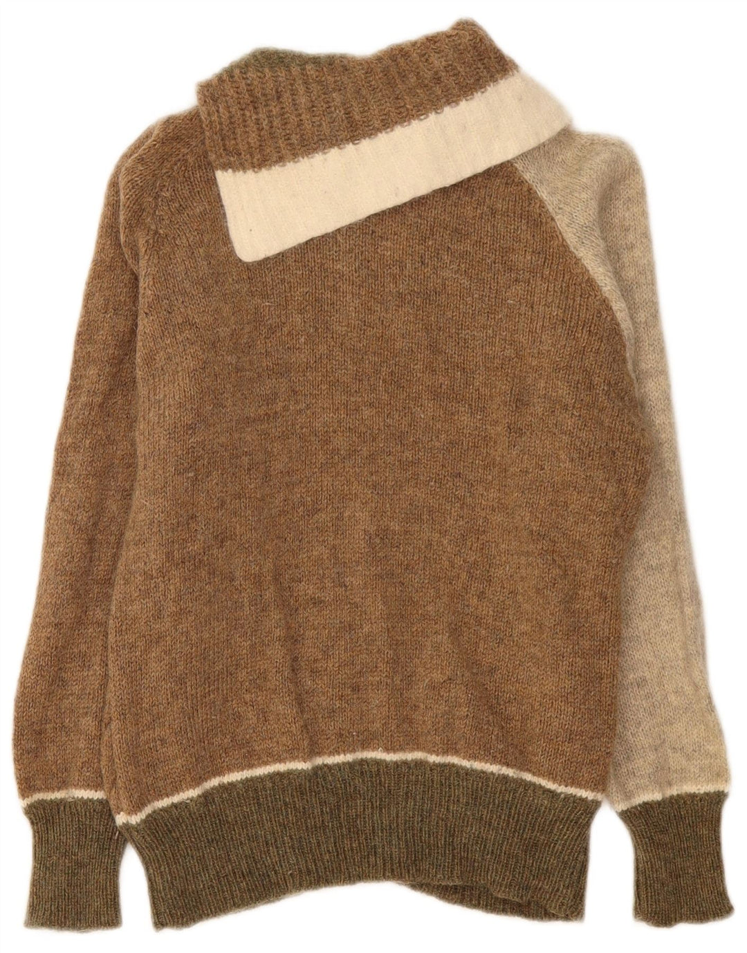 VINTAGE Damen-Pullover mit Schalkragen, Gr. 12, mittelmehrfarbig