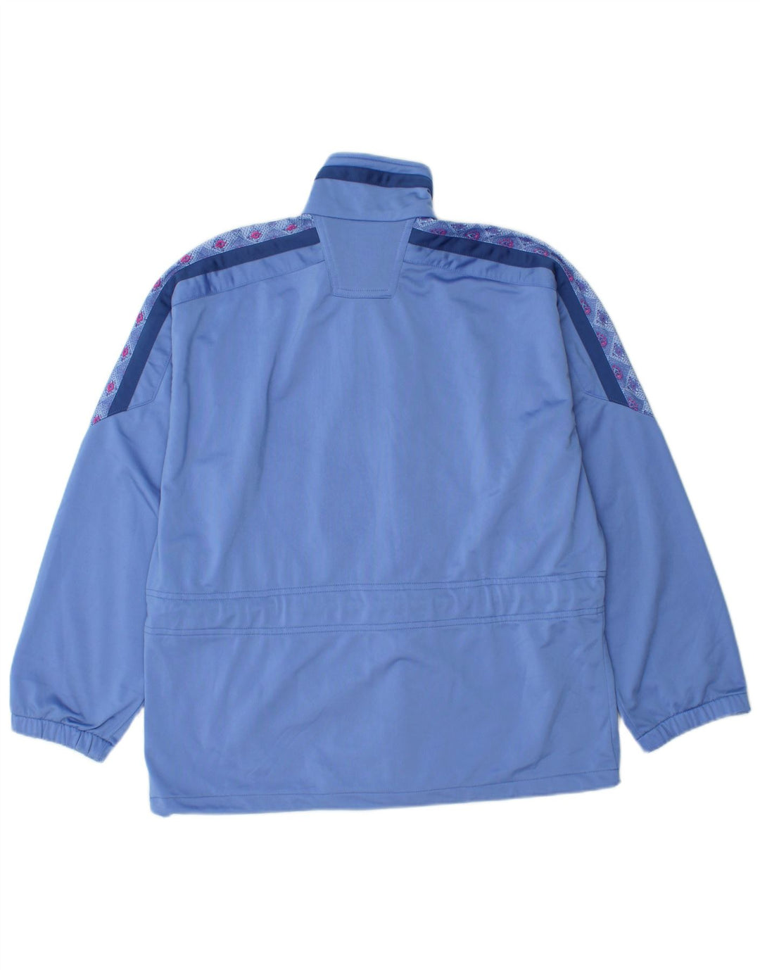 DIADORA Womens Graphic Tracksuit Top Jacket UK 18 XL Blue Polyester