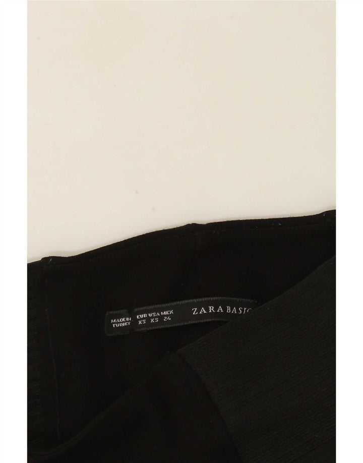 Zara Damen Leggings UK 4 XS Schwarz