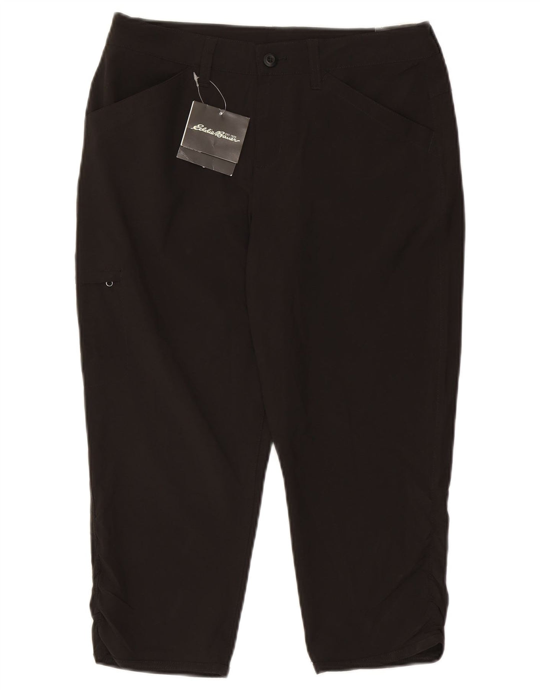 Eddie Bauer Damen Caprihose US 6 Medium W30 L20 Schwarz Polyester