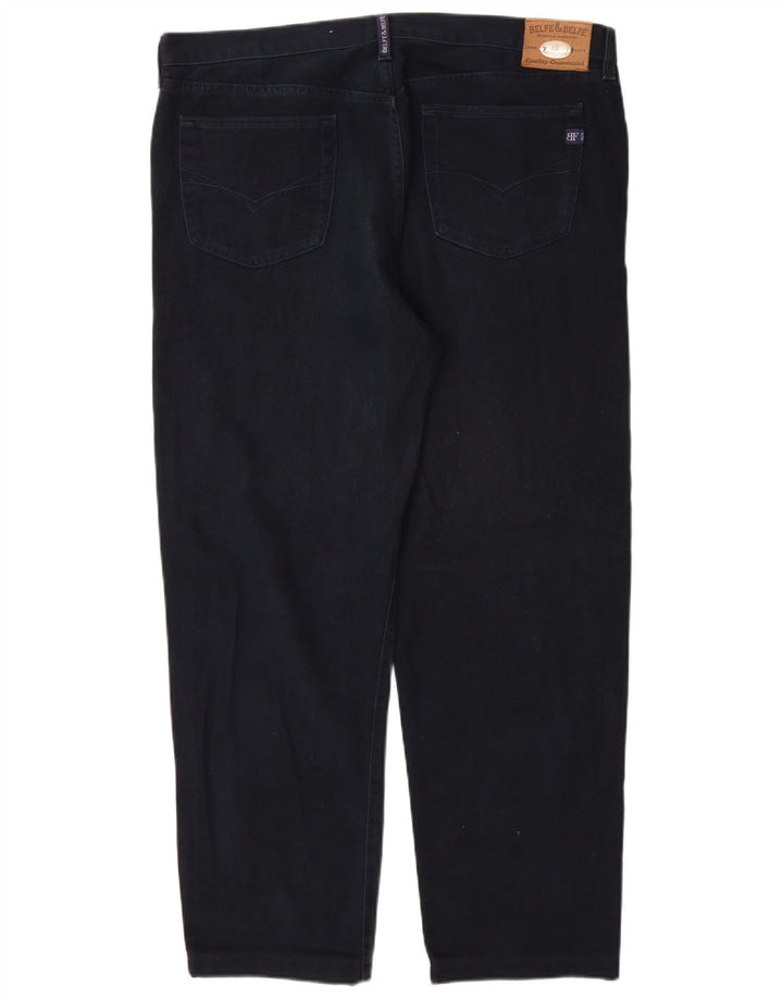 Belfe & Belfe Herren Straight Jeans W40 L30 Marineblaue Baumwolle