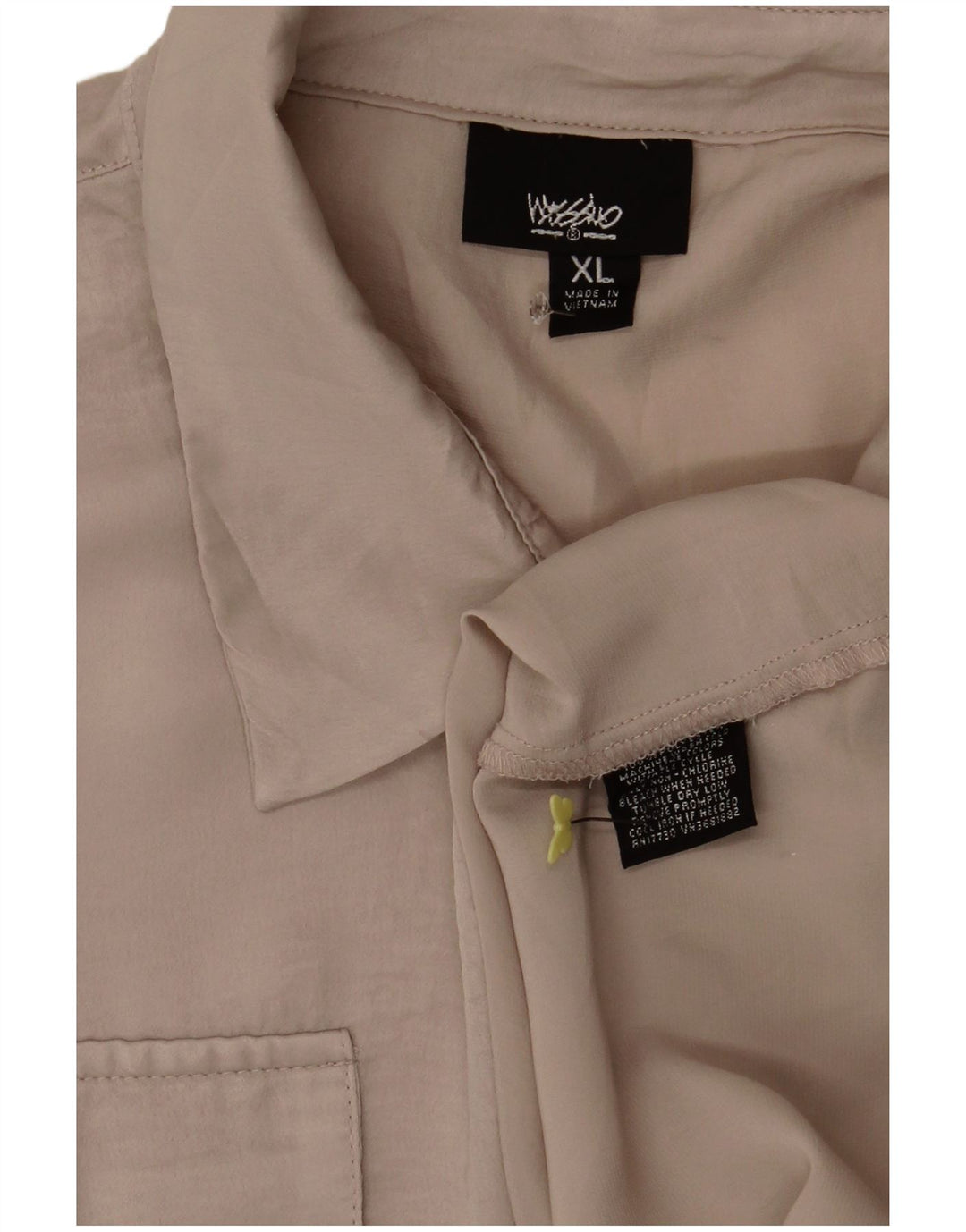 MOSSIMO Womens Military Pullover Shirt UK 18 XL Beige Polyester