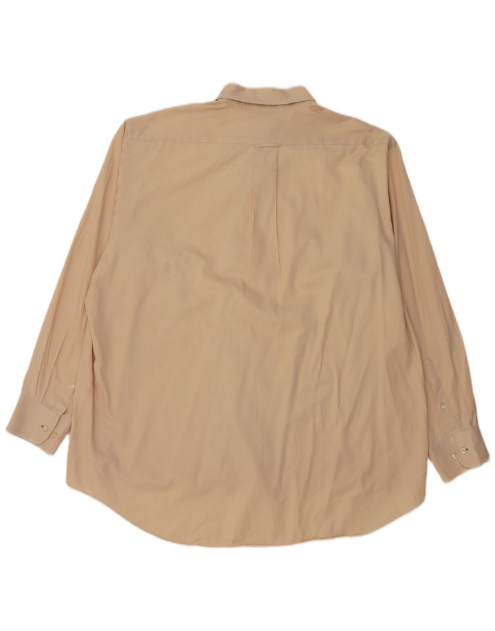 Izod Herren-Hemd in normaler Passform, Größe 18, 2XL, beige Baumwolle