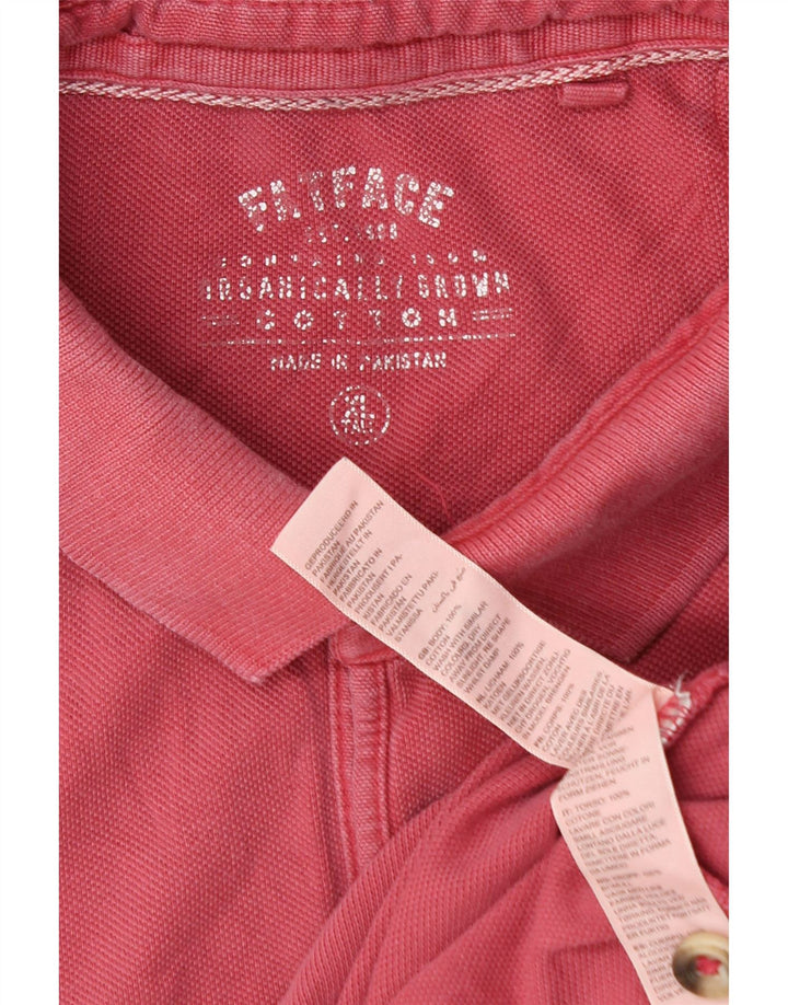 Fat Face Herren Poloshirt XL Rosa Baumwolle