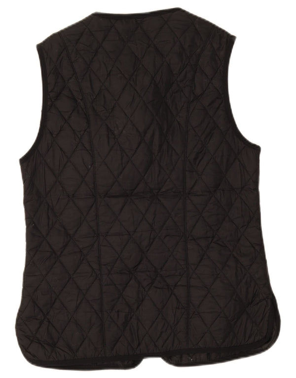 Barbour Damen Steppweste UK 12 Medium Schwarz