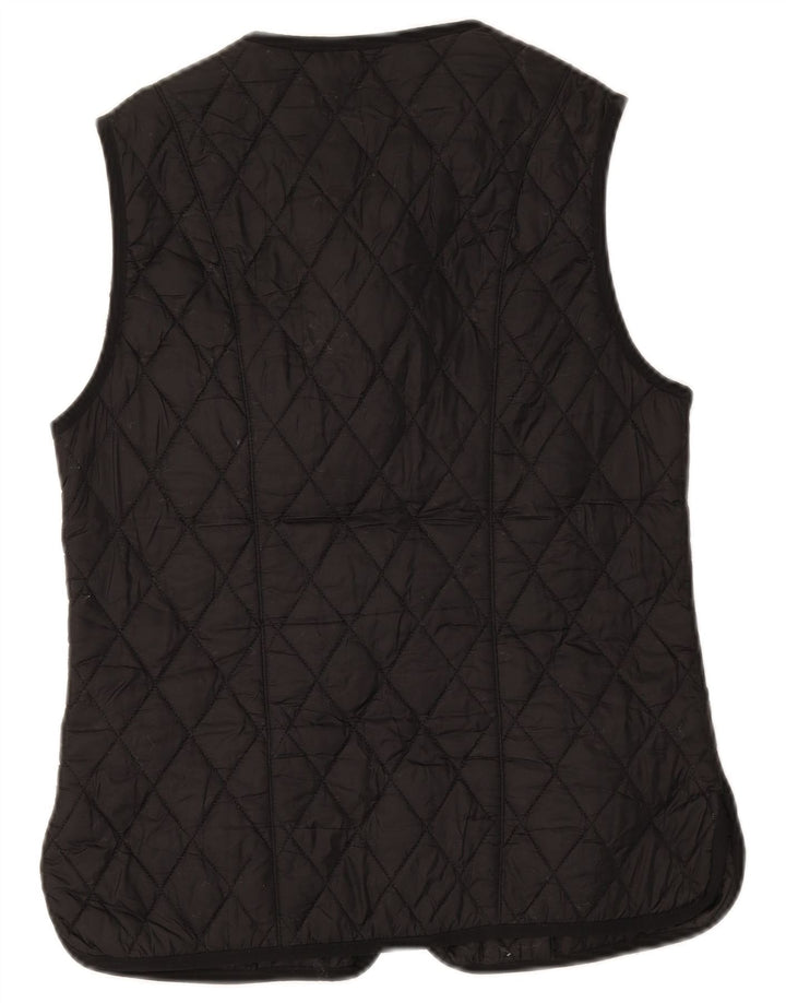 Barbour Damen Steppweste UK 12 Medium Schwarz