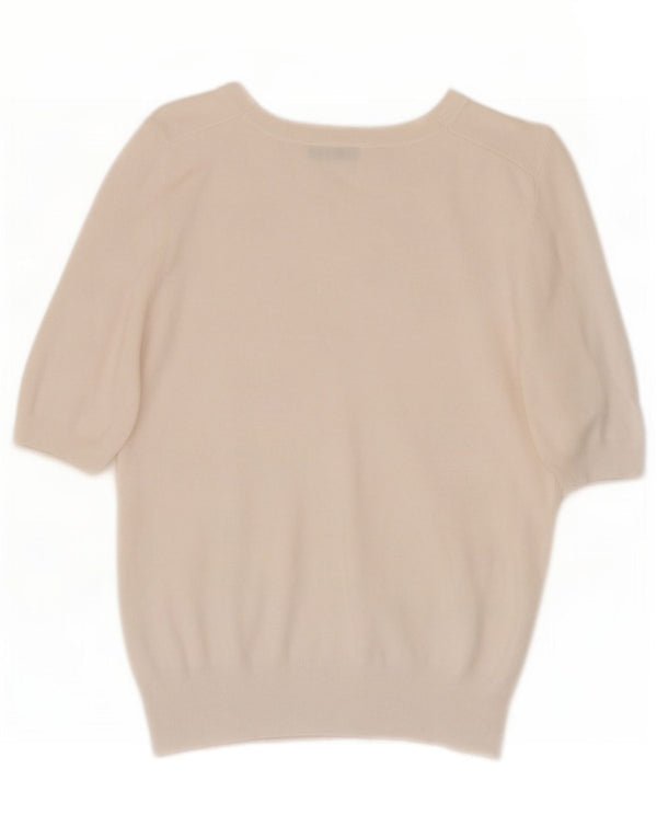 Zara Damen Kurzarmblusenoberteil UK 10 Small Weiß