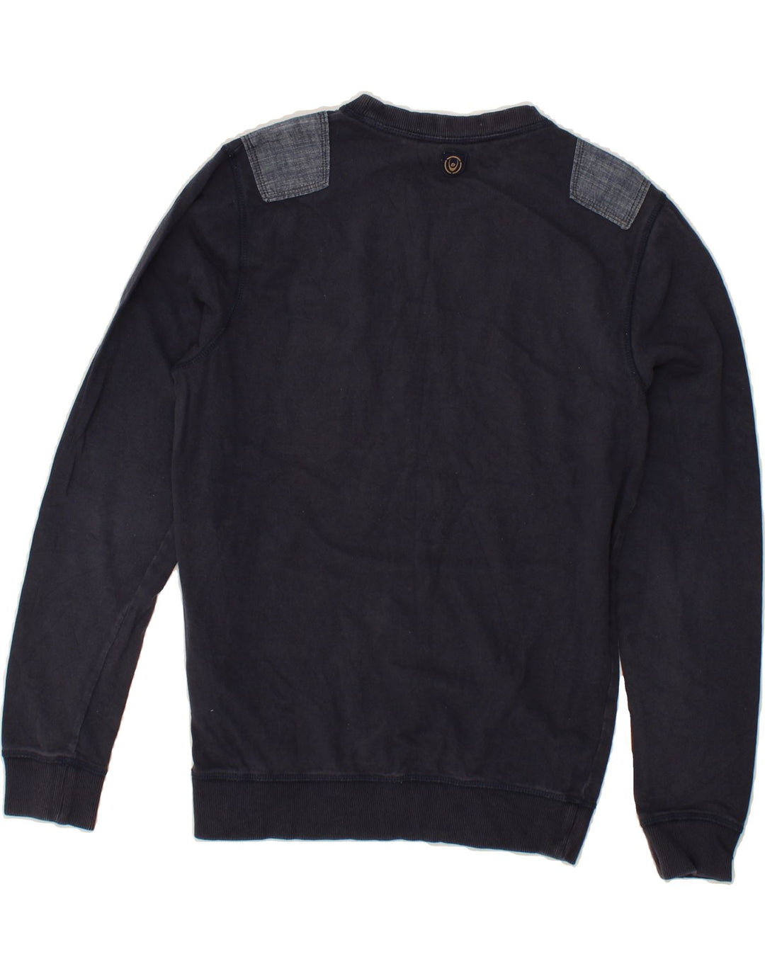 DUCK AND COVER Mens Sweatshirt Jumper Small Navy Blue Cotton Vintage Duck And Cover and Second-Hand Duck And Cover from Messina Hembry 