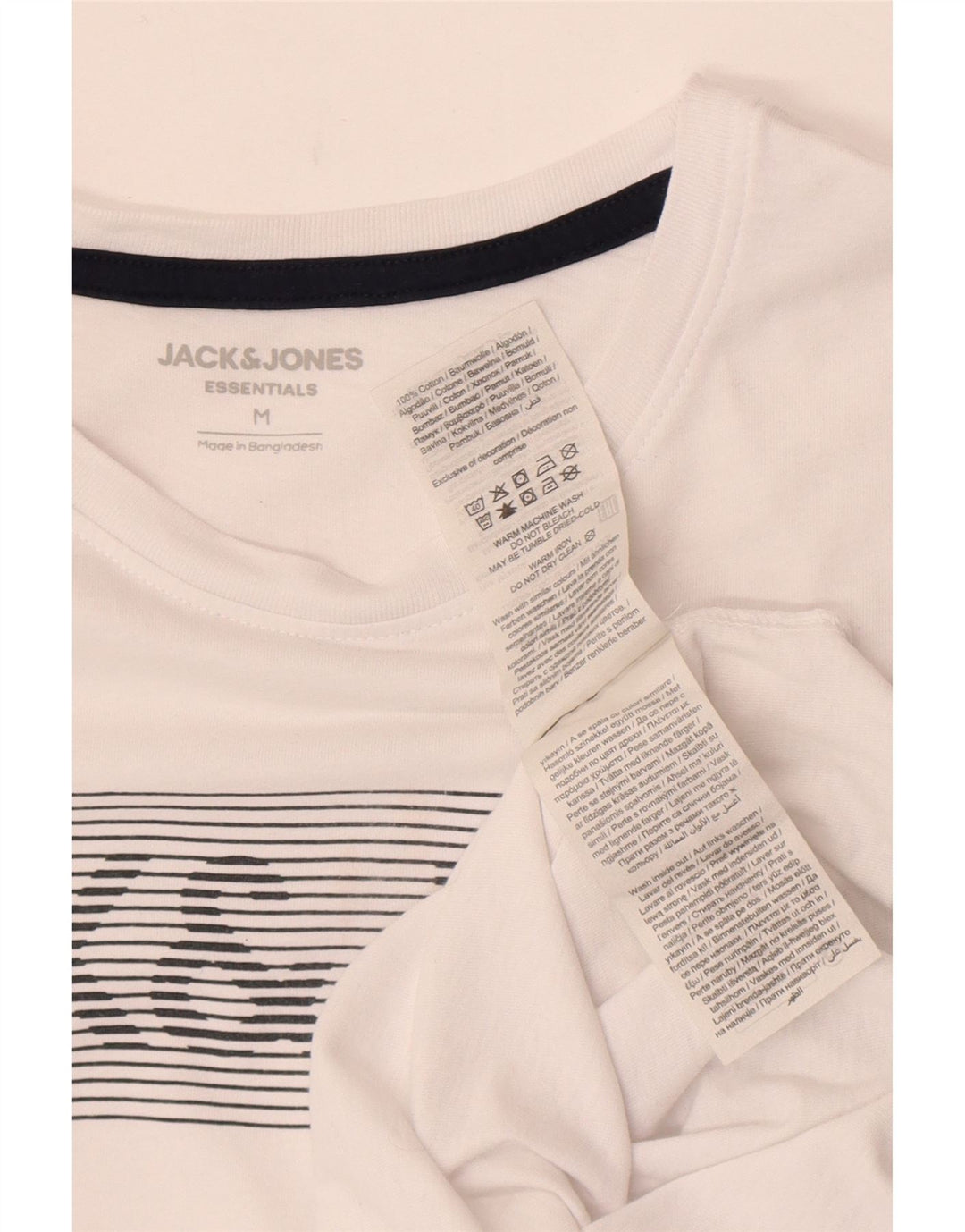 Jack & Jones Herren-T-Shirt mit Grafik, mittelweiße Baumwolle