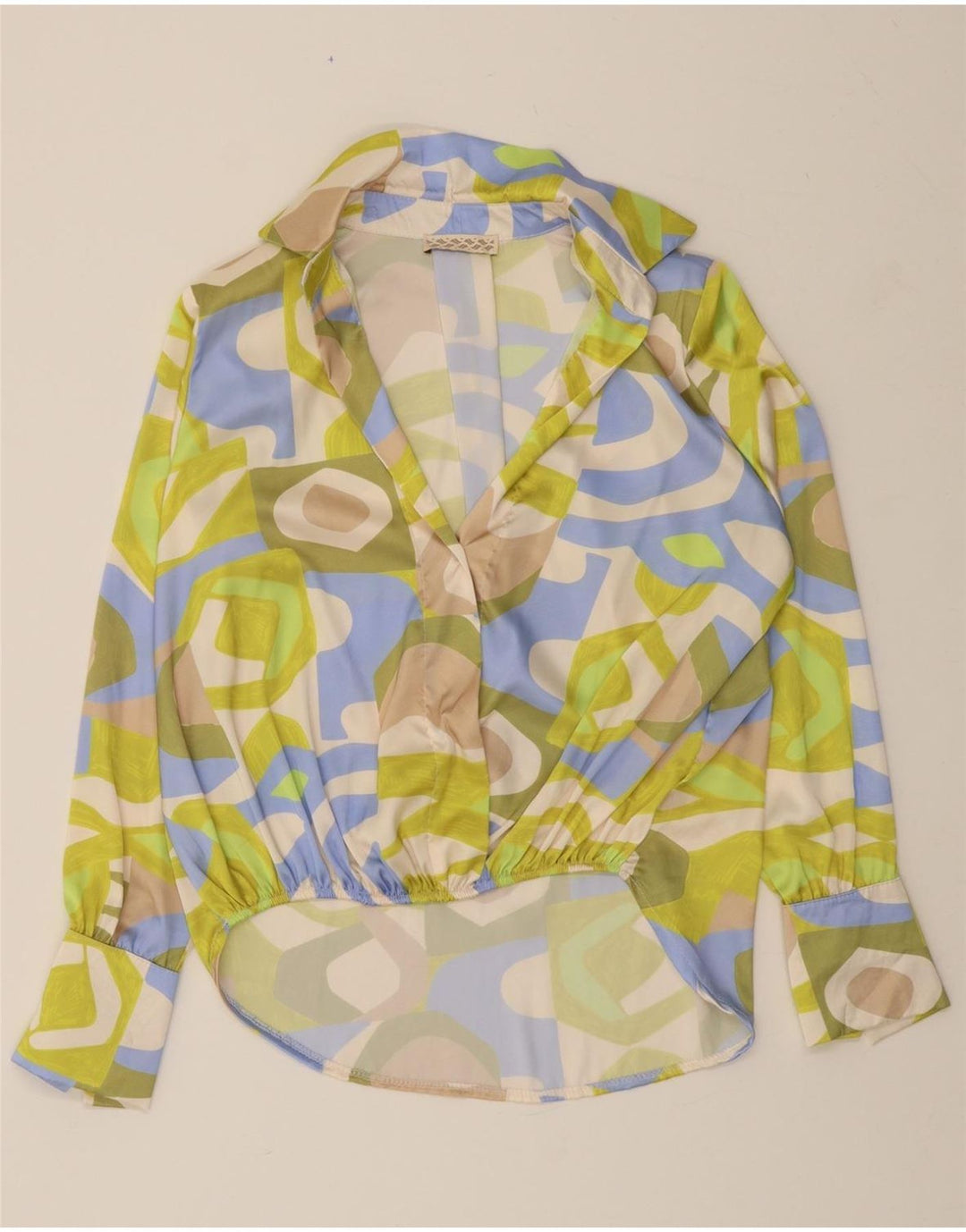 VINTAGE Womens Abstract Pattern Blouse Top UK 18 XL Multicoloured Vintage Vintage and Second-Hand Vintage from Messina Hembry 