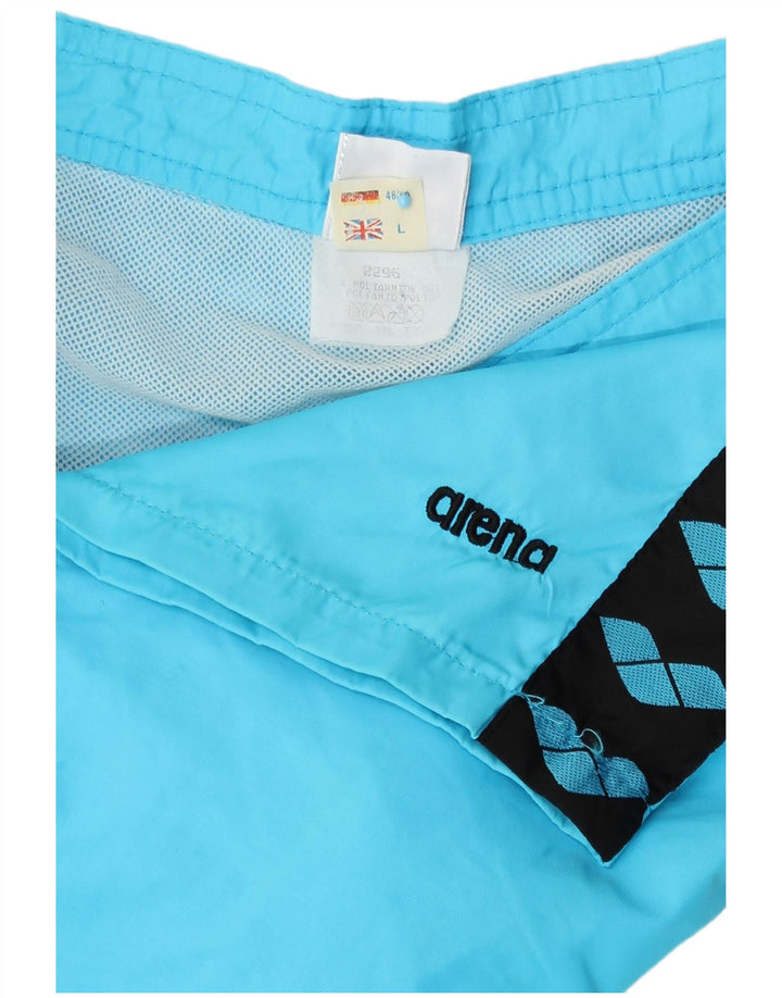 Arena Herren-Badeshorts mit Grafik, groß, blau, Polyamid