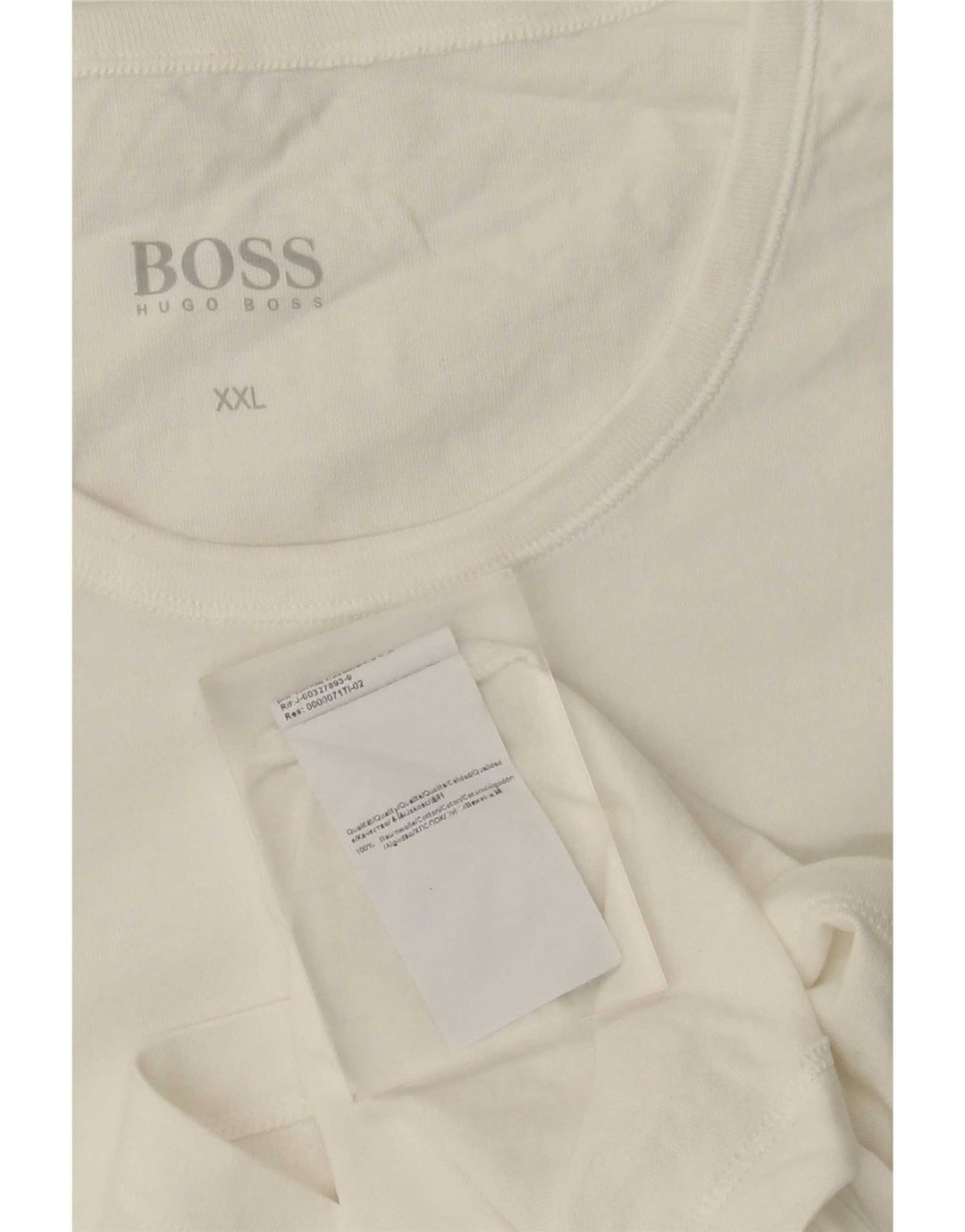 Hugo Boss Herren T-Shirt Top 2XL Weiße Baumwolle