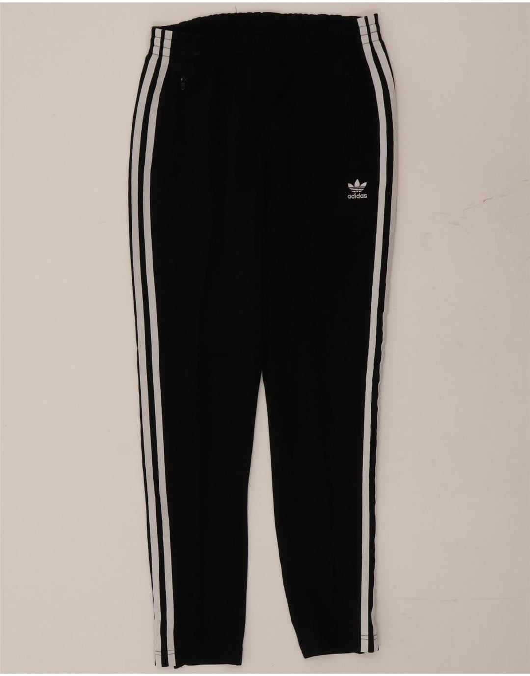 Adidas Damen Trainingshose UK 10 Small Schwarz Polyester