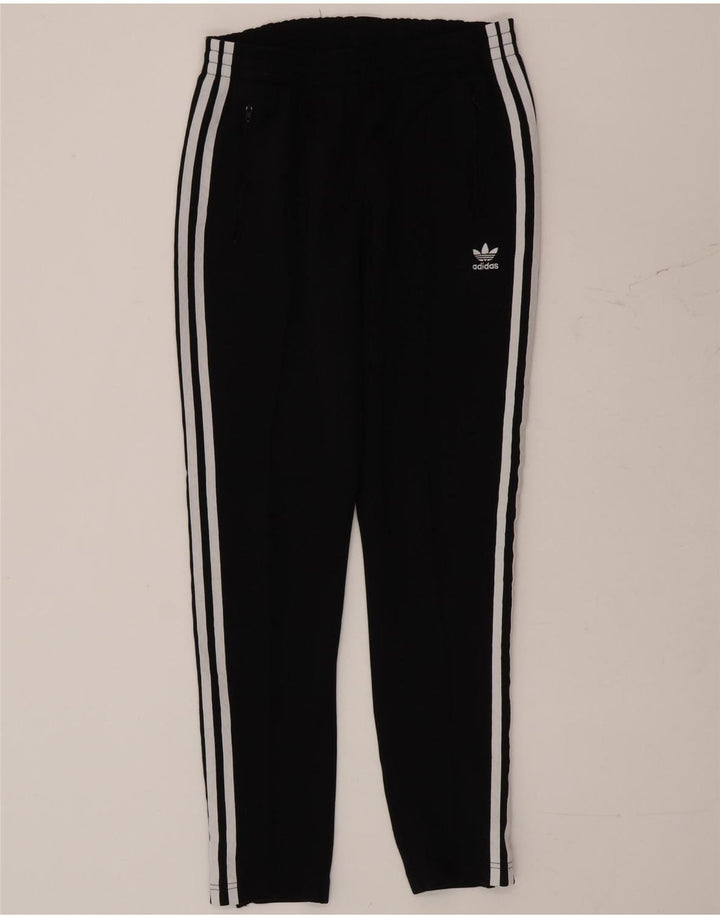 Adidas Damen Trainingshose UK 10 Small Schwarz Polyester