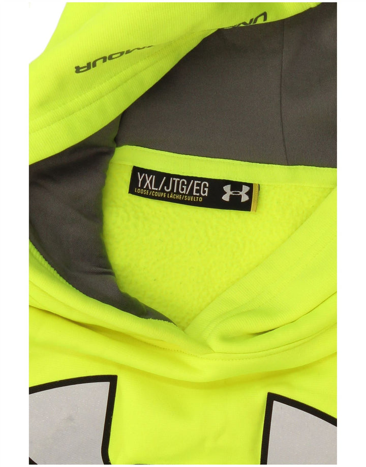 UNDER ARMOUR Jungen-Pullover mit grafischem Kapuzenpullover, 13–14 Jahre, XL, Grün