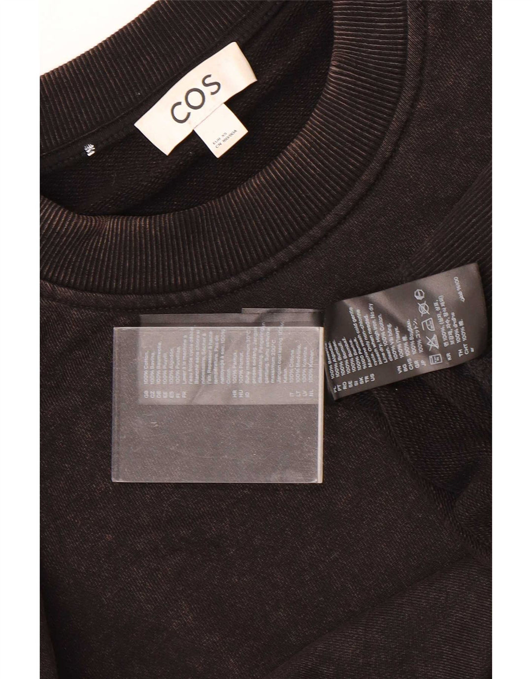 Cos Herren Loose Fit Sweatshirt Pullover XS Schwarz