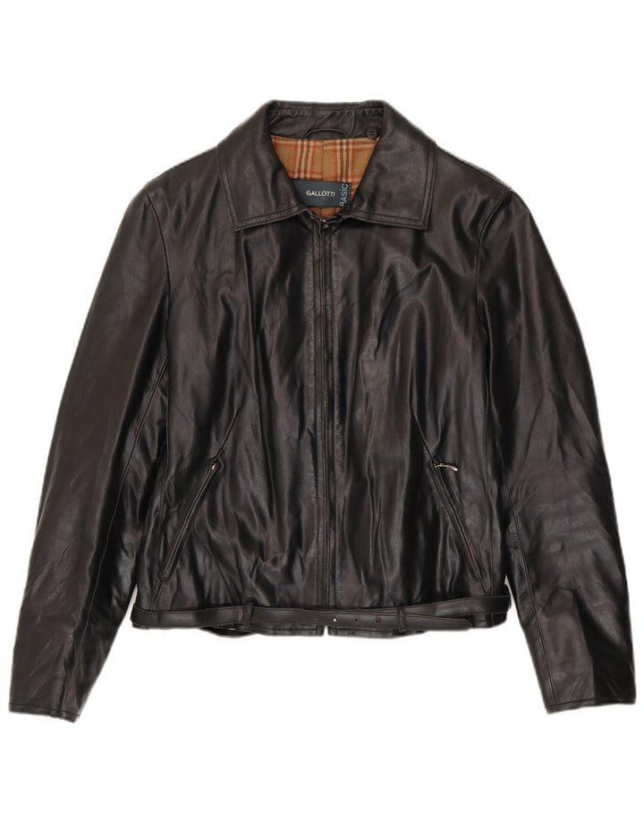 Gallotti Herren Lederjacke IT 46 Kleines schwarzes Leder