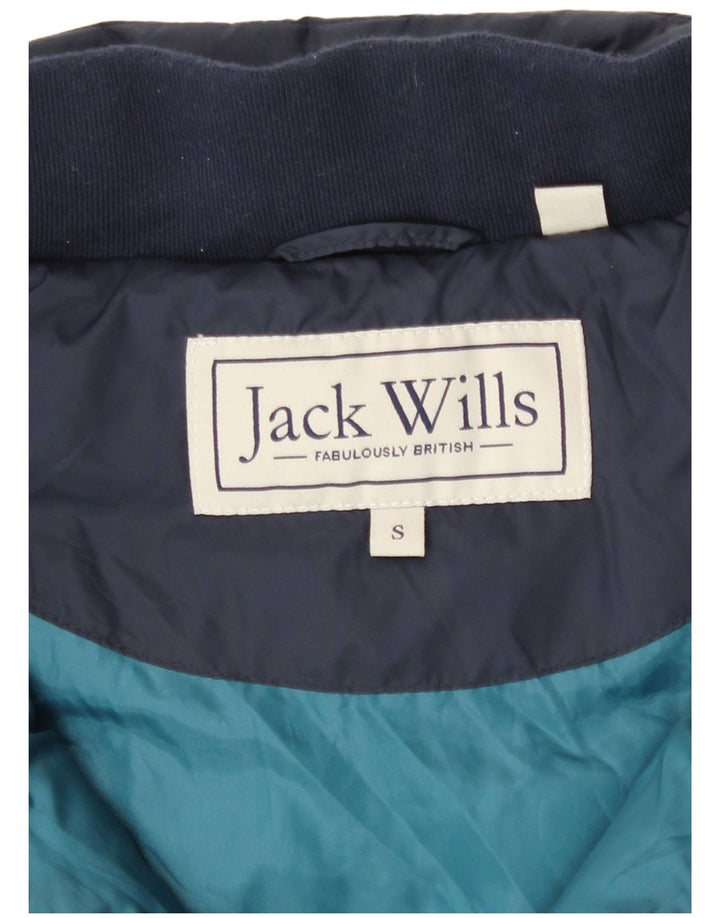 Jack Wills Herren Wattierte Weste UK 36 Small Marineblau