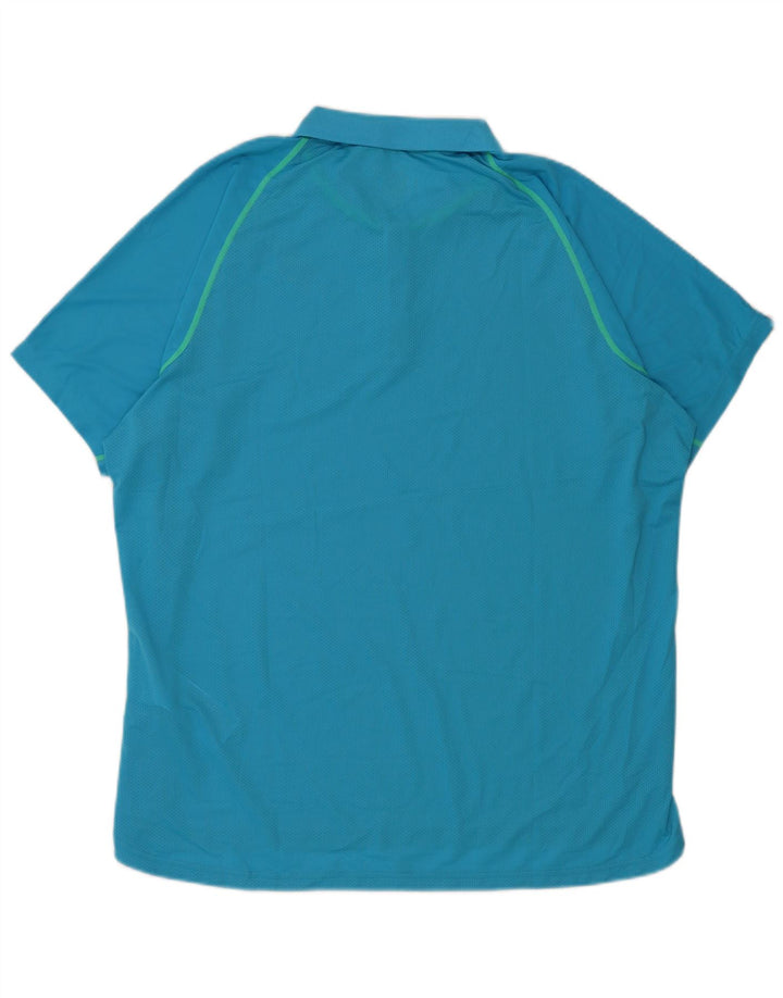 Asics Herren Poloshirt XL Blau Polyester