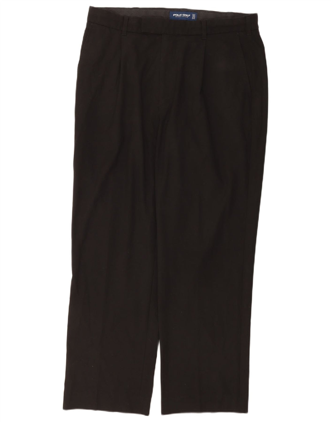 Ralph Lauren Mens Pegged Chino Hose W36 L32 Schwarz Polyester