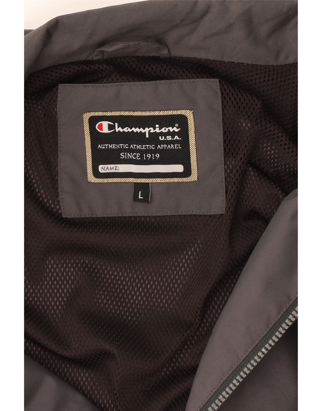 Champion Damen-Trainingsanzug-Top-Jacke, UK 16, Größe L, Grau