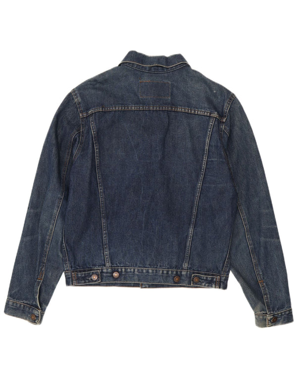 Vintage Herren Jeansjacke UK 40 Large Marineblau