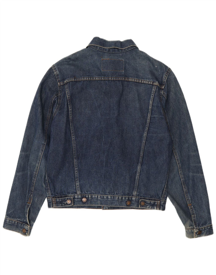 Vintage Herren Jeansjacke UK 40 Large Marineblau