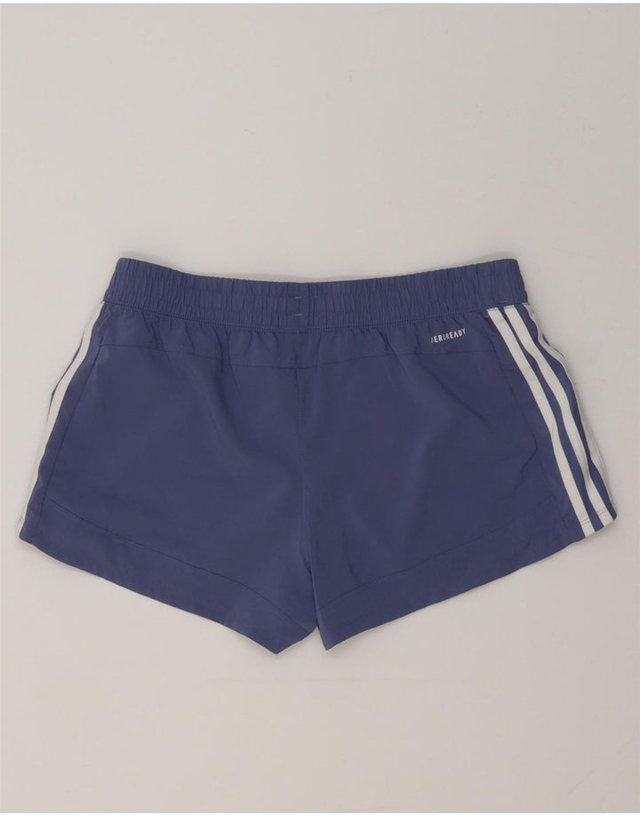 Adidas Damen Aeroready Sport Shorts UK 14 Mittelblaues Polyester