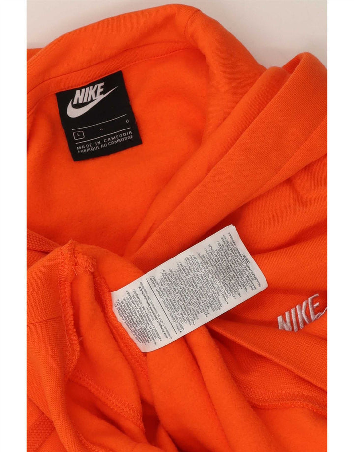 Nike Herren Kapuzenpullover, groß, orange, Baumwolle