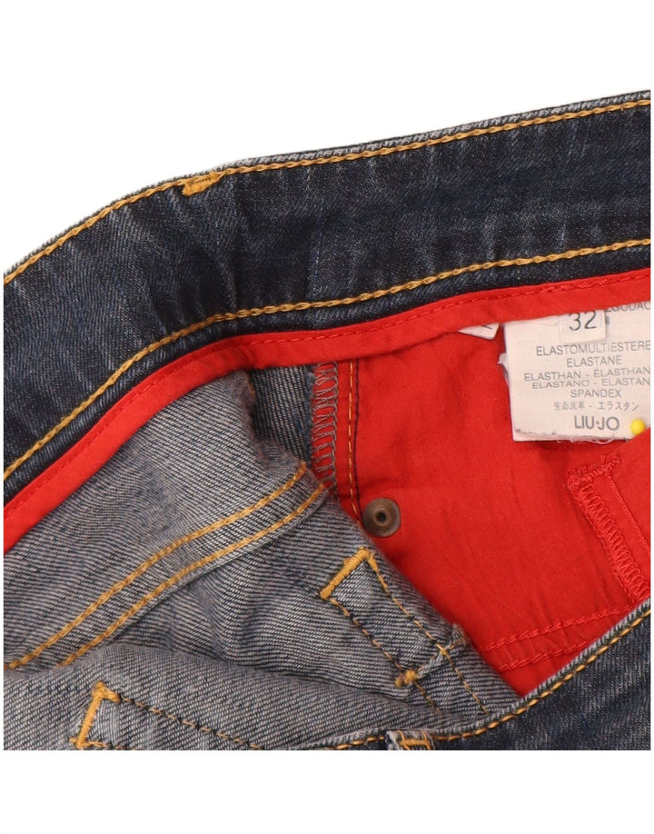 Liu Jo Damen Slim Jeans W32 L30 Blaue Baumwolle