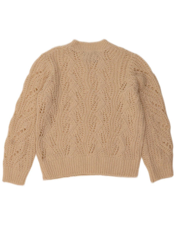 Richmond Damen-Pullover mit Rundhalsausschnitt, UK 16, Größe L, Beige