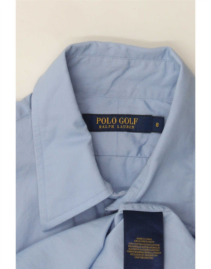 Polo Ralph Lauren Damen Golfshirt US 8 Mittelblaue Baumwolle