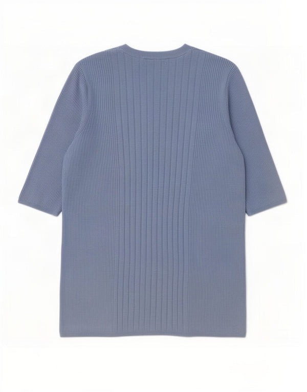Marks & Spencer Damen-Pullover mit Rundhalsausschnitt, Gr. 40, Größe L, Blau