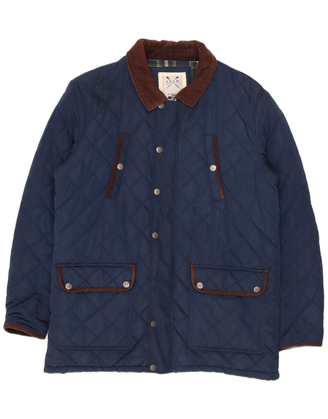 Crew Clothing Herren Steppjacke UK 42 XL Marineblau Polyester