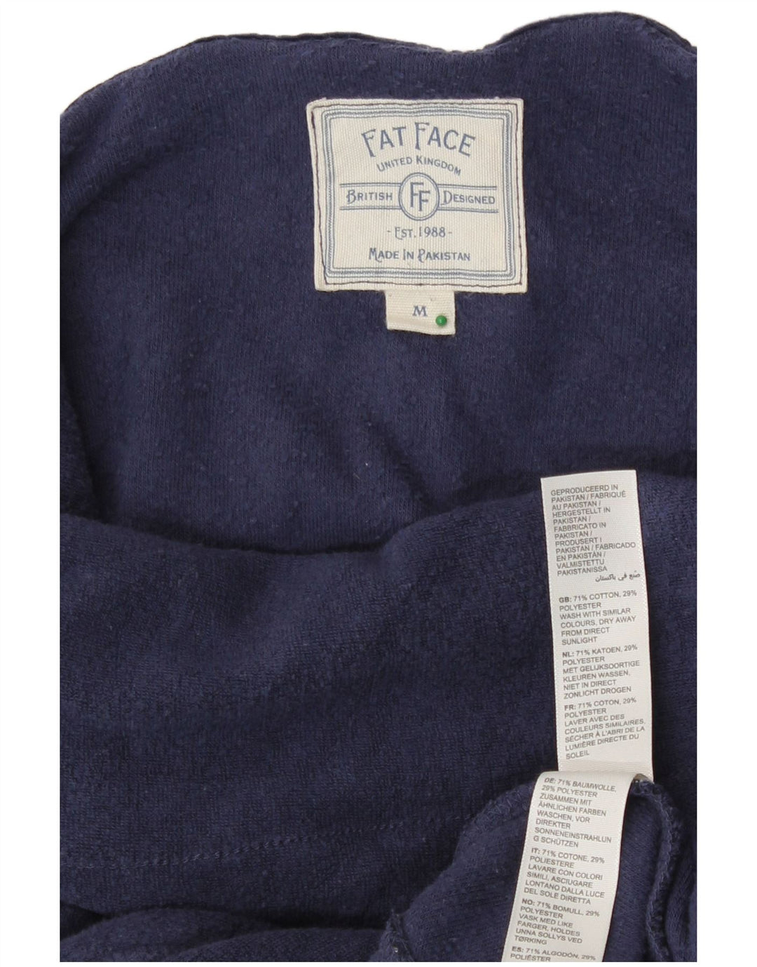 Fat Face Damen-Sweatshirt mit entspannter Passform, Gr. 14, mittleres Marineblau