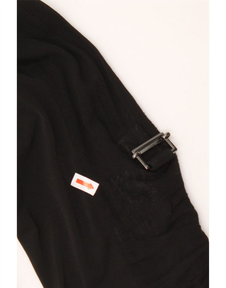 CALVIN KLEIN Damen Hemdbluse UK 12 Medium Schwarz Polyester