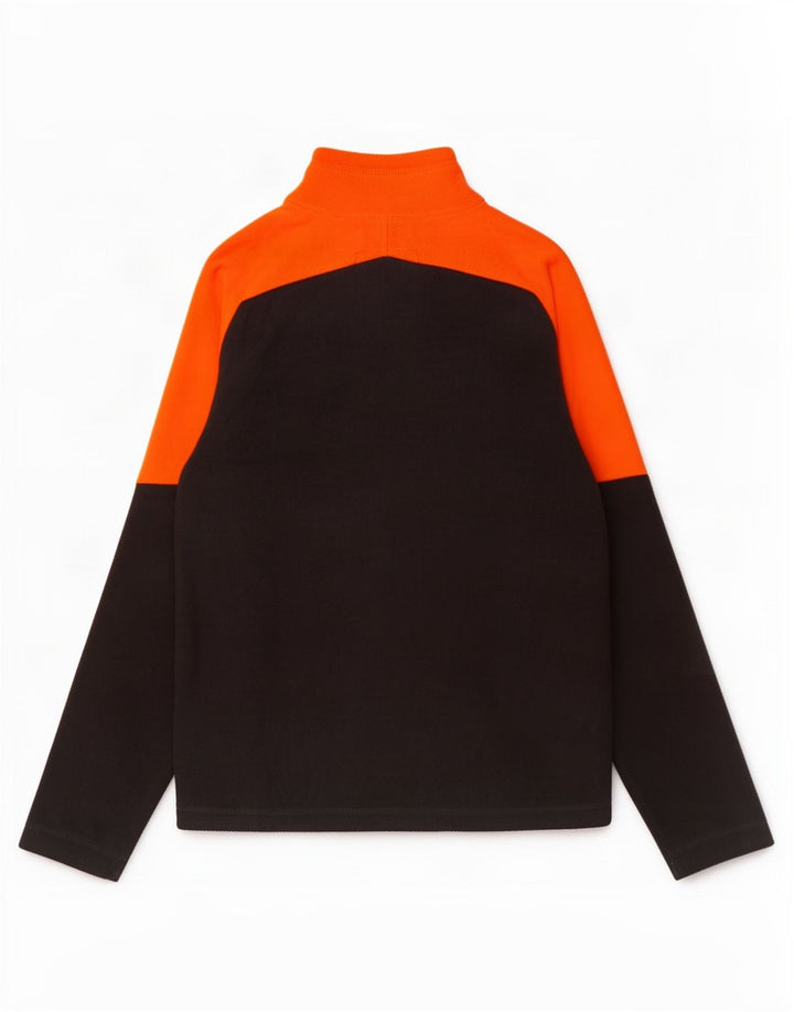 Helly Hansen Fleecejacke für Jungen, 11–12 Jahre, schwarzes Colourblock-Polyester