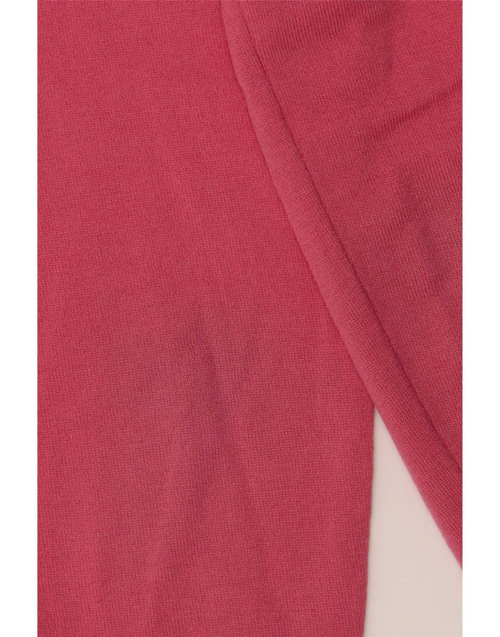Fred Perry Damen-Pullover mit V-Ausschnitt, Gr. 12, Mittelrosa
