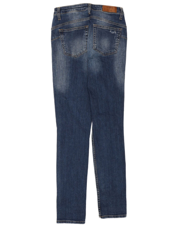 Liu Jo Damen Rebelqueen Distressed Skinny Jeans W30 L30 Blau