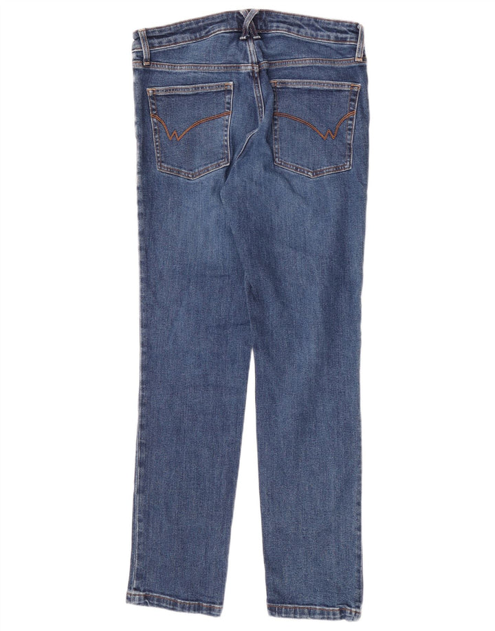 White Stuff Damen Straight Jeans UK 12 Medium W30 L30 Blaue Baumwolle