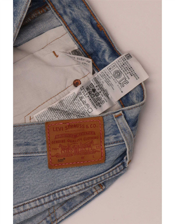 Levi's Damen 501 Denim Hot Pants W25 Small Blaue Baumwolle