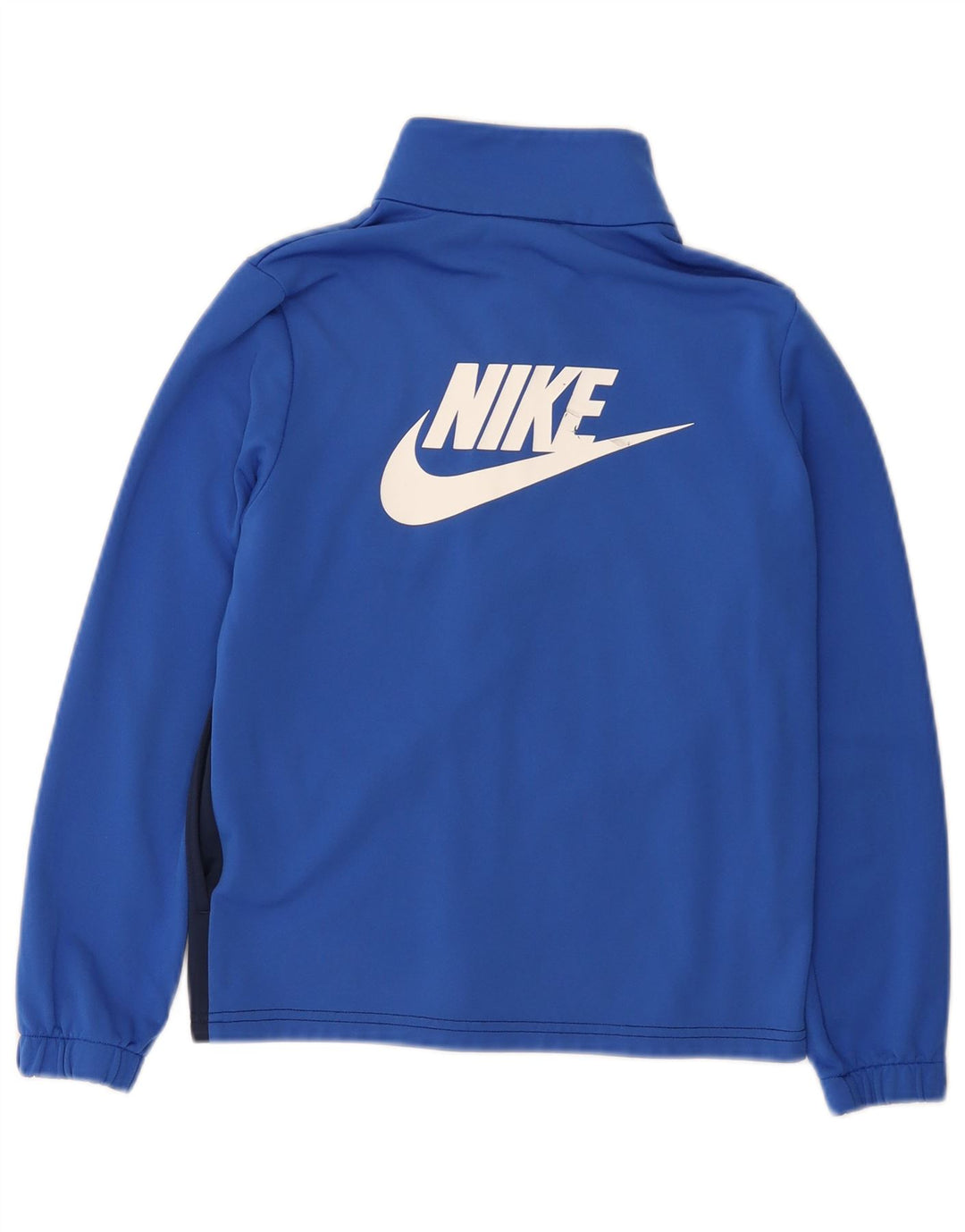 Nike Jungen-Trainingsanzugoberteil mit Grafik, 10–11 Jahre, Mittelblau, Farbblock