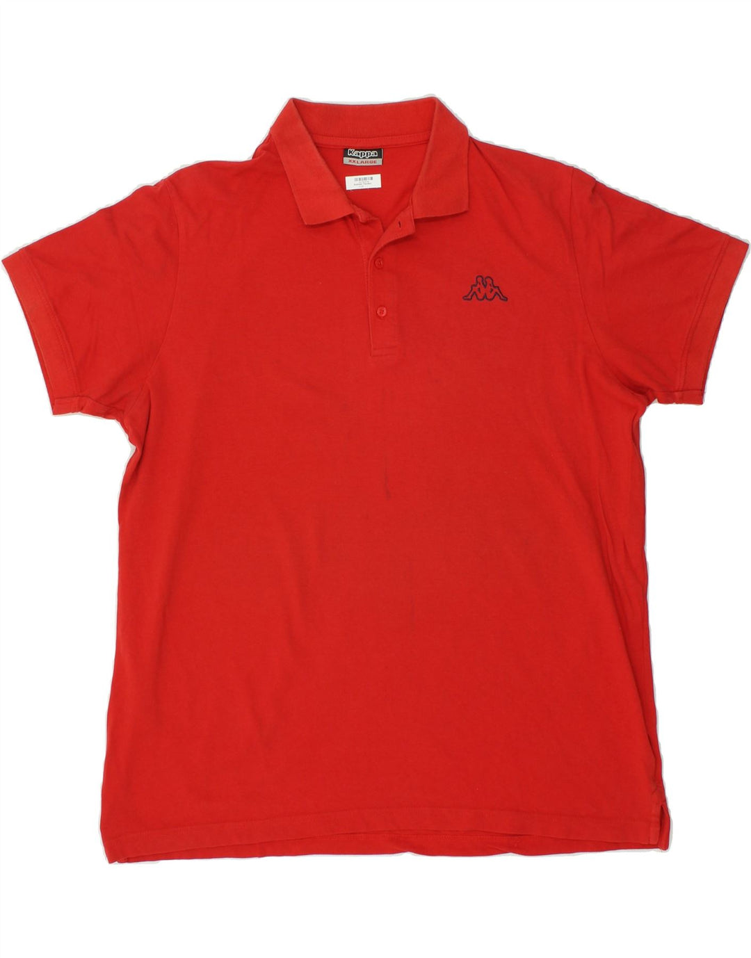 KAPPA Mens Polo Shirt 2XL Red Cotton Vintage Kappa and Second-Hand Kappa from Messina Hembry 