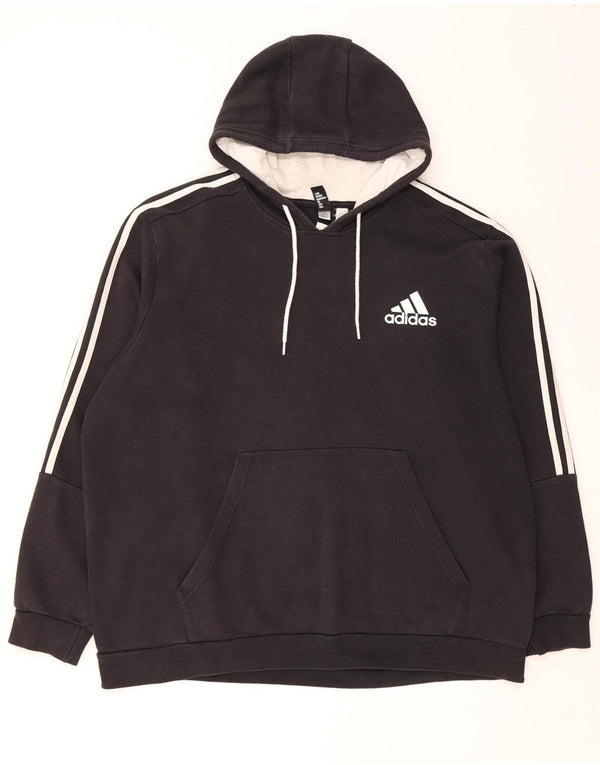 Adidas Herren Kapuzenpullover 3XL Schwarz Baumwolle
