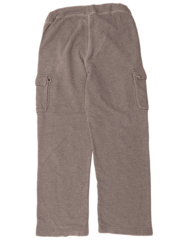 Vintage Mens Cargo Tracksuit Trousers Medium Grey Cotton