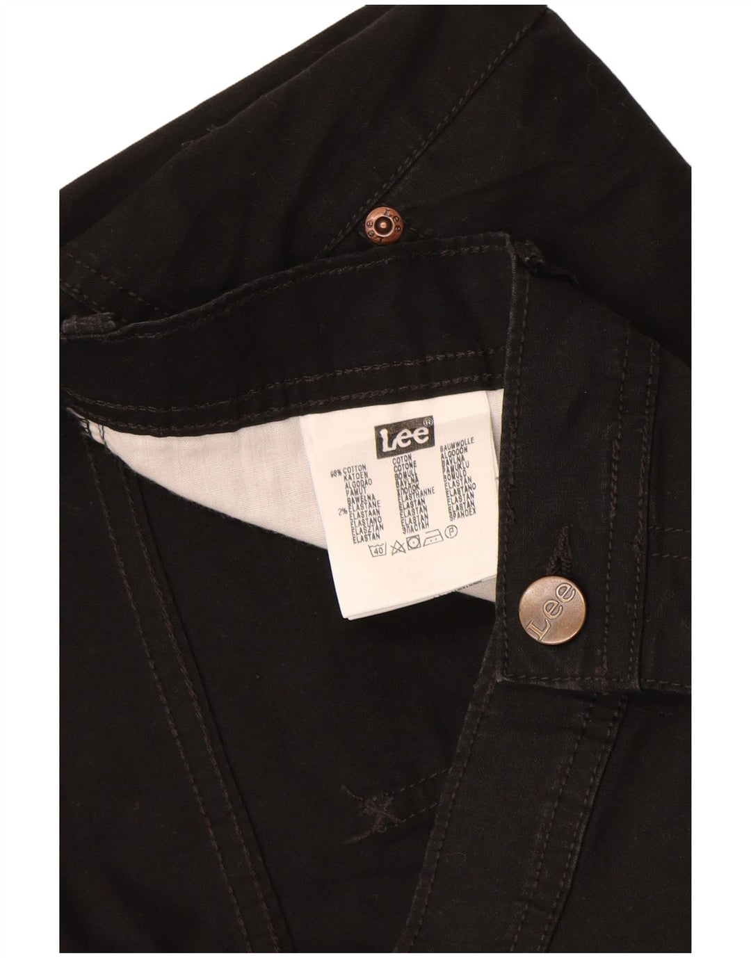 LEE Herren Brooklyn Straight Freizeithose W36 L34 Schwarze Baumwolle