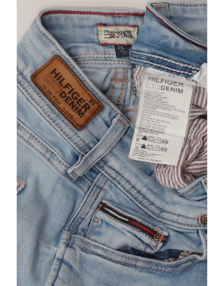 Tommy Hilfiger Damen Bootcut Jeans W29 L32 Blaue Baumwolle